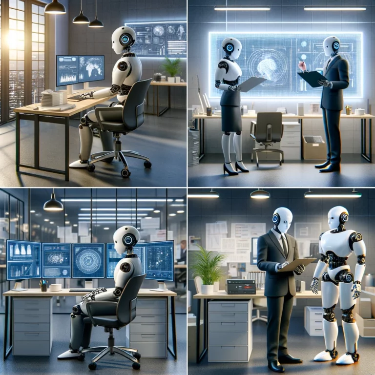 Future-oriented Robot Office Work Automation Replacing Human Tasks